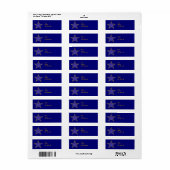 Gold Star Adreslabel Sjabloon Etiket (Full Sheet)