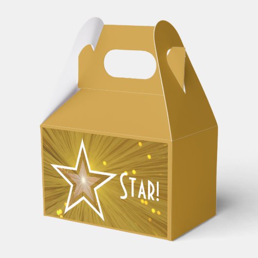 Gold Star-afdruk VIP-favoriet Bedankdoosjes (Achterkant)