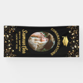 Gold Star Afstuderen | Foto 2025 Afstuderen Deur Spandoek (Horizontaal)