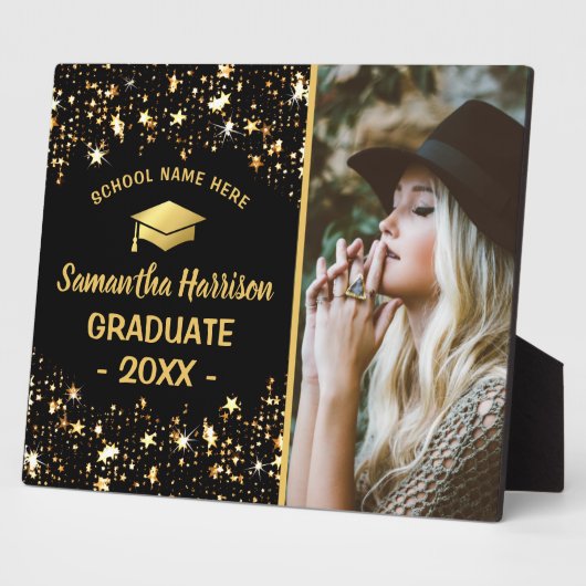 Gold Star Afstuderen | Foto 2025 Afstuderen Fotoplaat (Zijkant)