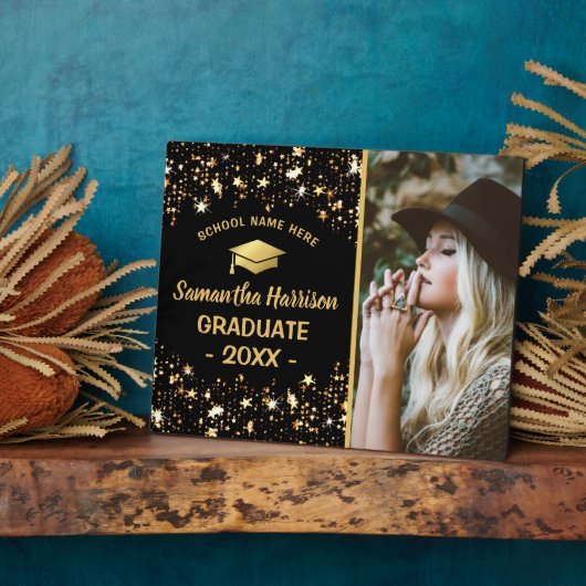 Gold Star Afstuderen | Foto 2025 Afstuderen Fotoplaat (Zijkant)