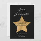 Gold Star-Afstuderen sparen de datum Save The Date (Voorkant)