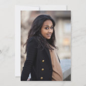 Gold Star-Afstuderen sparen de datum Save The Date (Achterkant)