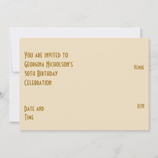 Gold Star 'Age' verjaardagscommure Kaart (Achterkant)