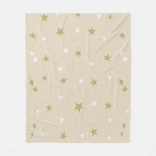 Gold Star Art patrooneert een magische kerstavond Fleece Deken