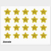Gold Star Awards Night Gelukkige Verjaardag Ster Sticker (Vel)