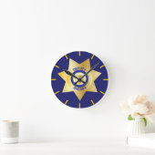 Gold Star Badge van de sheriff Ronde Klok (Huis)