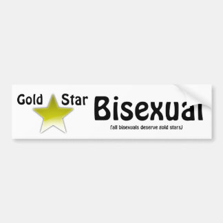Gold Star Bisexual Bumpersticker