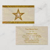 Gold Star bleek-visitekaartje Visitekaartje (Voorkant / Achterkant)