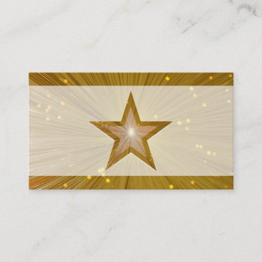 Gold Star bleek-visitekaartje Visitekaartje (Voorkant)