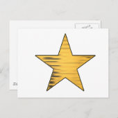 Gold Star Briefkaart (Voorkant / Achterkant)