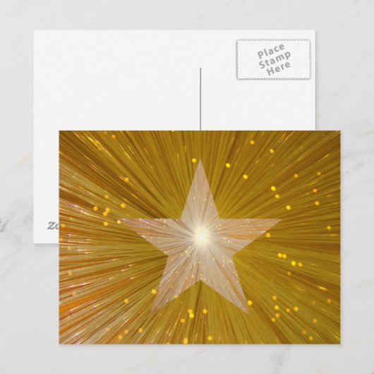 Gold Star-briefkaart Briefkaart (Voorkant / Achterkant)