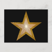 Gold Star briefkaart zwart (Voorkant)