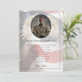 Gold Star Child Afstuderen Kaart met fotovleugels (Staand voorkant)