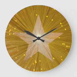 Gold Star clock round Grote Klok
