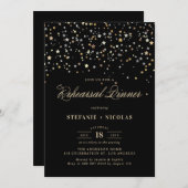 Gold Star Confetti - repetitie Kaart (Voorkant / Achterkant)