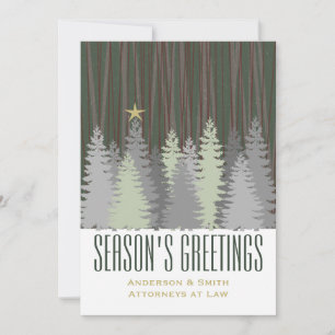 Gold Star Corporate Business Holiday Feestdagenkaart