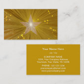 Gold Star-creditcardsjabloon Visitekaartje (Voorkant / Achterkant)