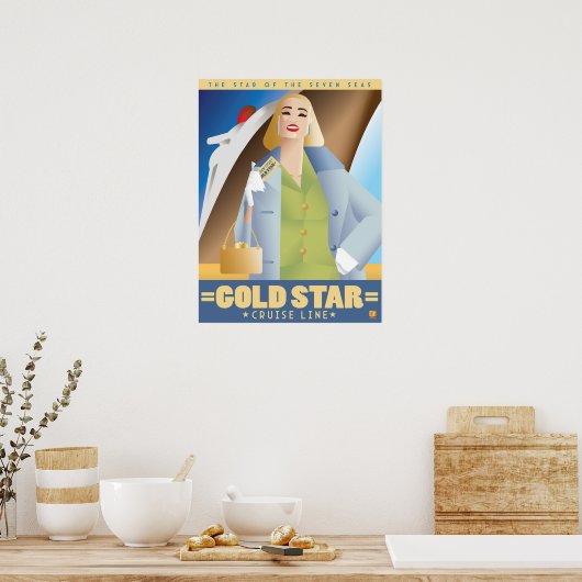 Gold Star Cruise Line poster (Keuken)