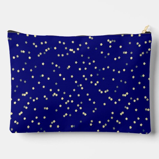 Gold Star Design op blauw Etui (Achterkant)