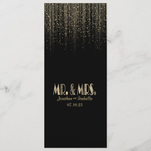 Gold Star Douche Trouwprogramma Programmakaart (Voorkant)