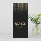 Gold Star Douche Trouwprogramma Programmakaart (Staand voorkant)