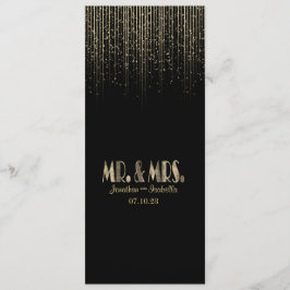 Gold Star Douche Trouwprogramma Programmakaart