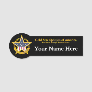 Gold Star Echtgenoten Naam Tag