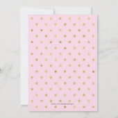 Gold Star | Eerste uitnodiging van Girl (Achterkant)