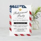 Gold Star en Amerikaanse vlag Kaart (Staand voorkant)