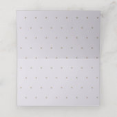 Gold Star en Lavender Cloud Baby shower Place Card Plaatskaartje (Binnenkant ongevouwen)