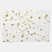 Gold Star Faux Foil Sequin Background Stars Design Theedoek (Horizontaal)