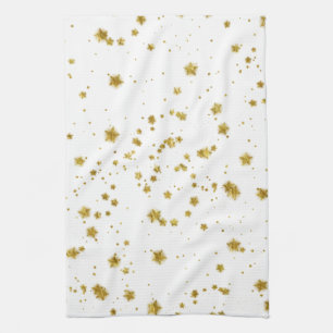 Gold Star Faux Foil Sequin Background Stars Design Theedoek