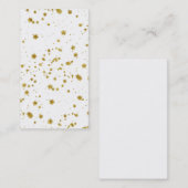 Gold Star Faux Foil Sequin Background Stars Design Visitekaartje (Voorkant / Achterkant)