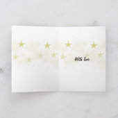 Gold Star Feestdagen Kaart (Binnen)