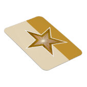 "Gold" Star Flexible Magnet crème goud Magneet (Rechterzijde)