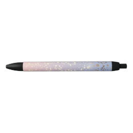 Gold Star Foil Sparkle Roos Quartz Serenity Blue Zwarte Inkt Pen