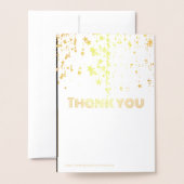 Gold star folie bedankjes kaarten (Met envelop)