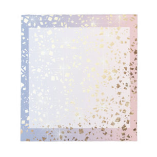 Gold Star Folie Sparkle Roos Quartz Serenity Blue Notitieblok