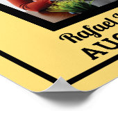 Gold star foto insert werknemer van de maand poster (Hoek)