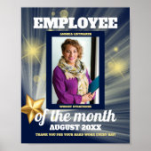 Gold star fotomedewerker van het maanddisplay poster (Voorkant)