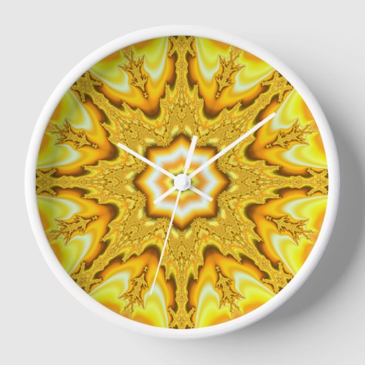 Gold Star Fractal Clock (Voorkant)