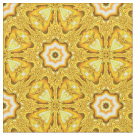Gold Star Fractal Fabric Stof