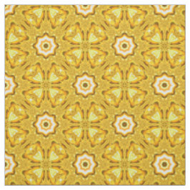 Gold Star Fractal Fabric Stof