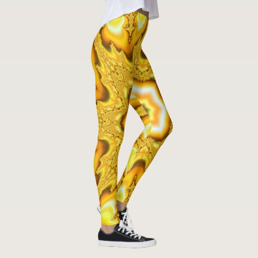 Gold Star Fractal Leggings (Rechts)