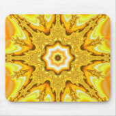 Gold Star Fractal Mousepad Muismat (Voorkant)
