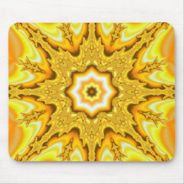 Gold Star Fractal Mousepad Muismat