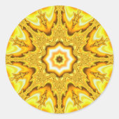 Gold Star Fractal Stickers (Voorkant)