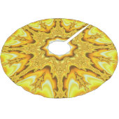 Gold Star Fractal Tree Skirt Kerstboom Rok (Gekanteld)