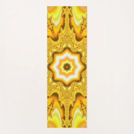 Gold Star Fractal Yoga Mat
